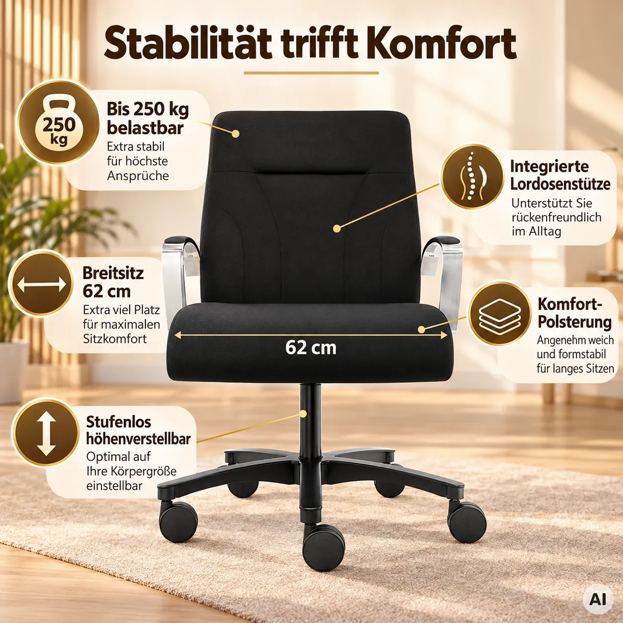 TERA Niederlehner - XXL-Schwerlastsessel