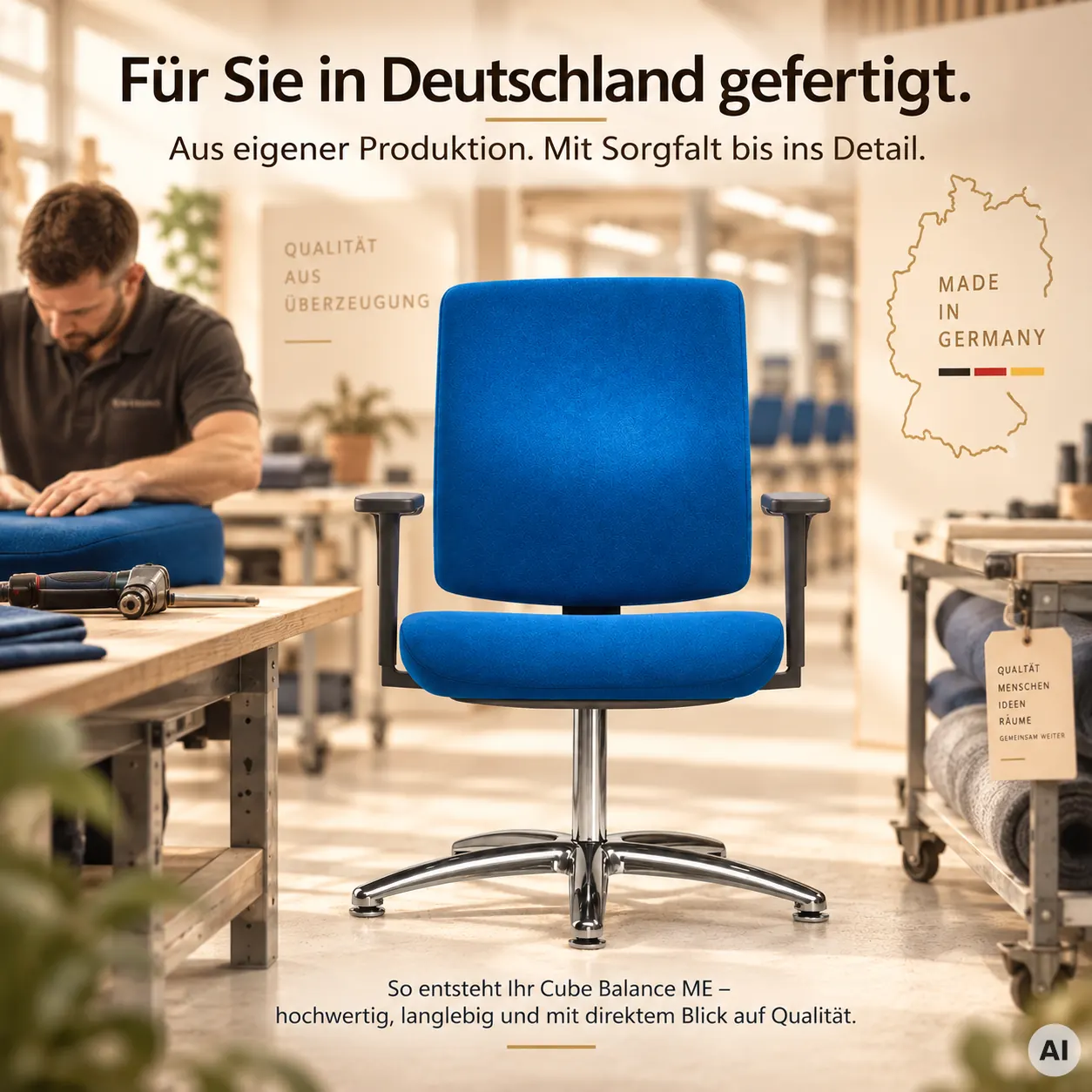 Cube Balance ME - Langlebiger Meetingstuhl