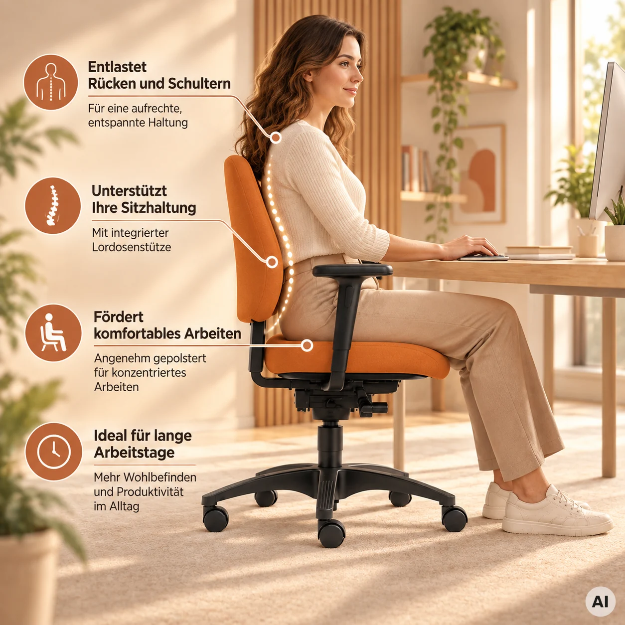 Lady ShapeUp S - Ergonomischer Bürostuhl
