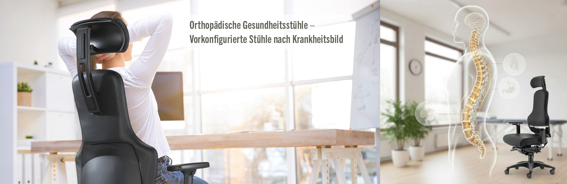 Orthopädischer Bürostuhl