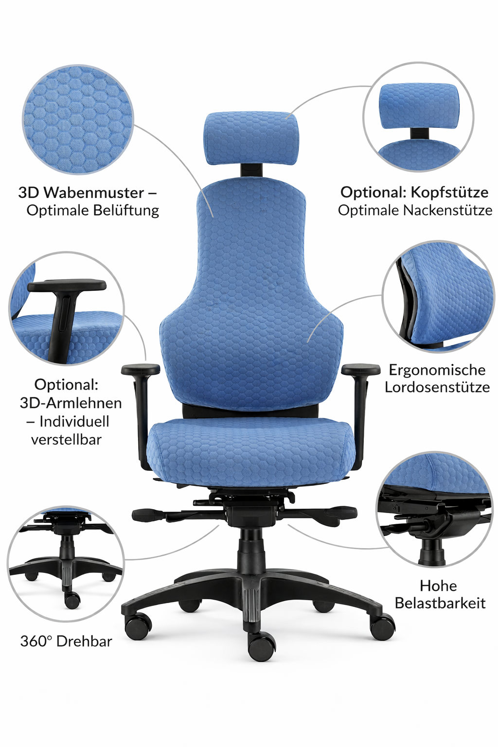 Ortholetic - Bürostuhl mit futuristischem Design