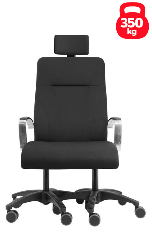 EXA Hochlehner mit Kopfstütze - Ergonomischer XXL-Bürostuhl