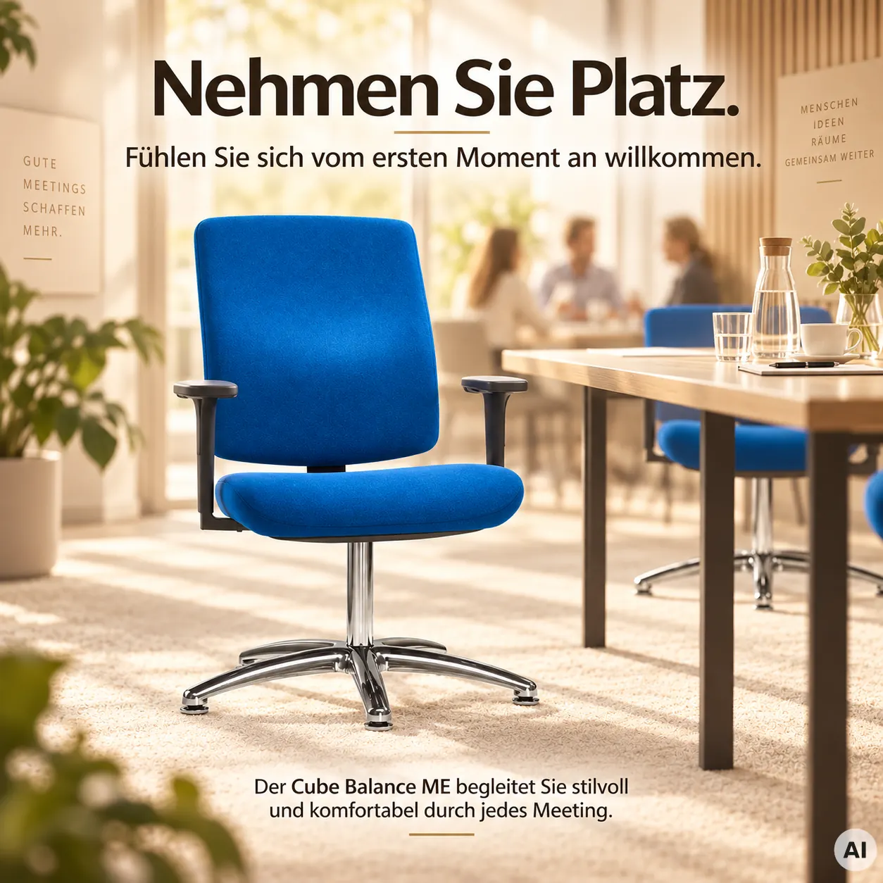 Cube Balance ME - Langlebiger Meetingstuhl