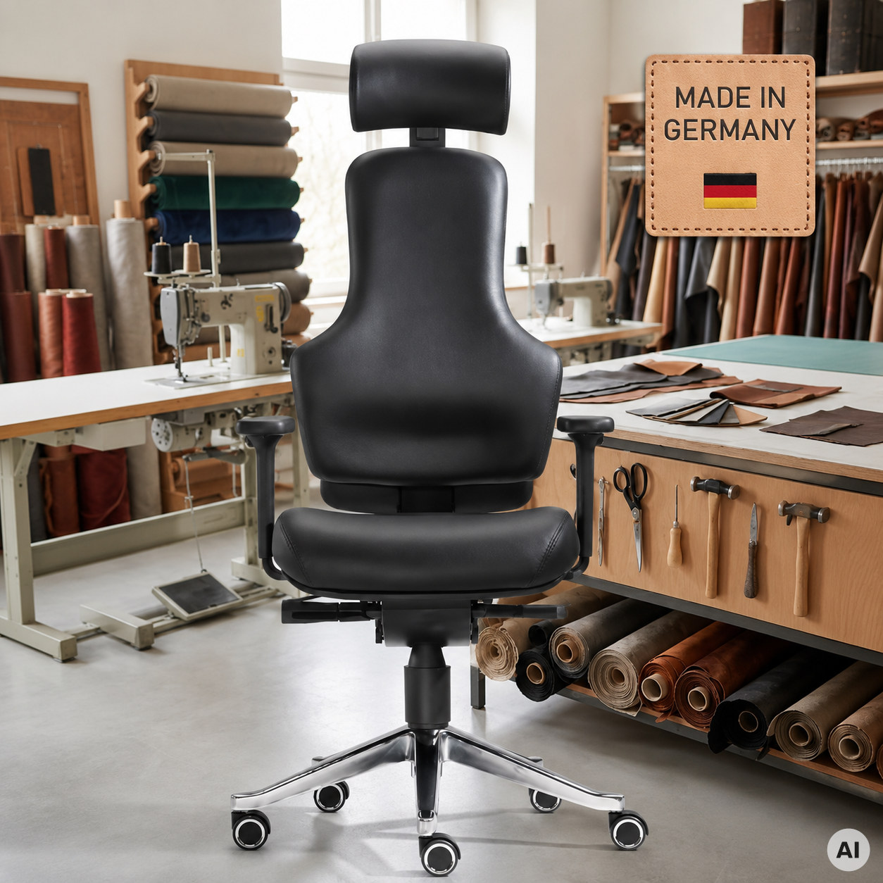 Ortholetic Balance L mit Kopfstütze - Ortho-Bürostuhl