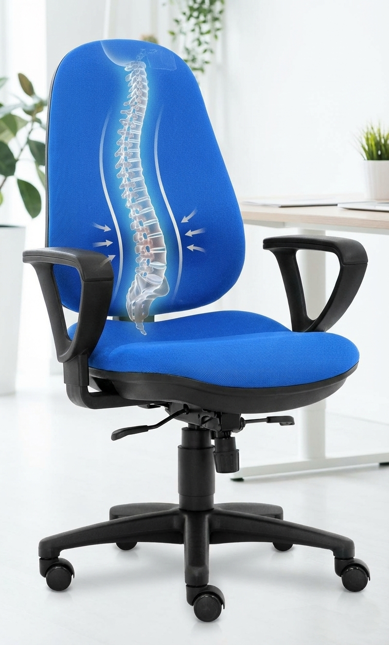 Ergonomischer Bürostuhl bei Rundrücken - Anti-Hohlkreuz